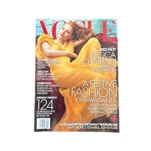 Vogue Magazine December 2013 Jessica Chastain Cover Fashion Beauty Celeb Style
